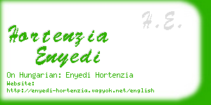 hortenzia enyedi business card